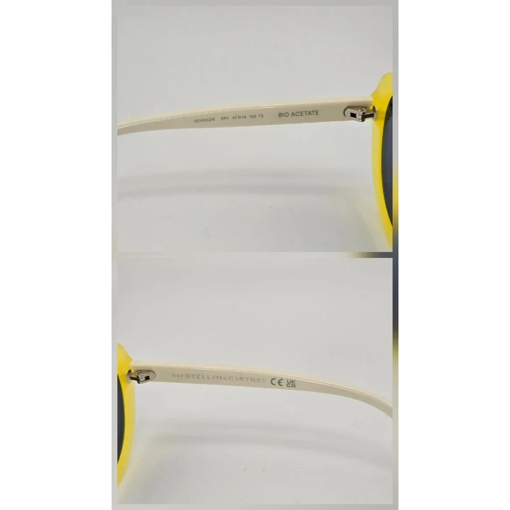 Stella McCartney Kids Apple Sunglasses Yellow White SC4062IK 4739V Bio Acetate